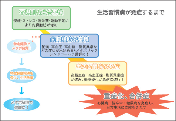 生活習慣病が発症するまで